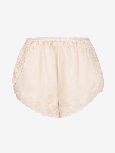 Cream Mae Silk Shorts (K92667) | £55