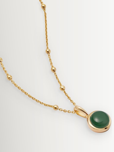 Green Aventurine - Gold Plated Healing Stone 18ct Necklace