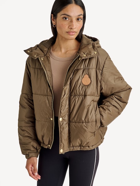 Brown Crown Puffer Jacket (N49007) | £320