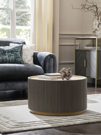 Dark Grey Valencia Mango Wood Coffee Table