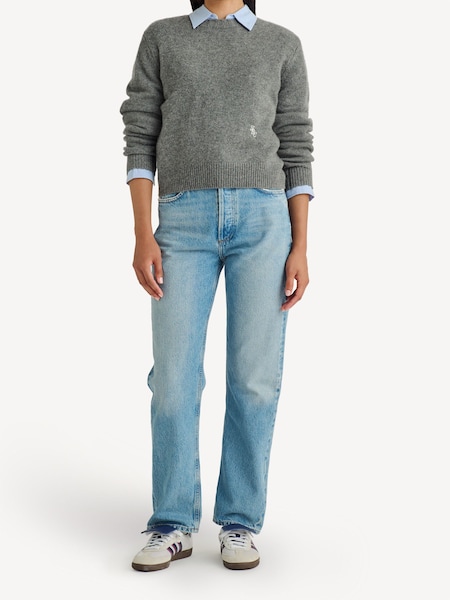 Grey SRC Cashmere Crew Neck Jumper (N52509) | £215