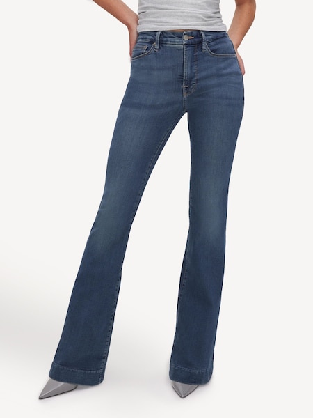 Blue Legs Flare 100% Cotton Jeans (N56140) | £99