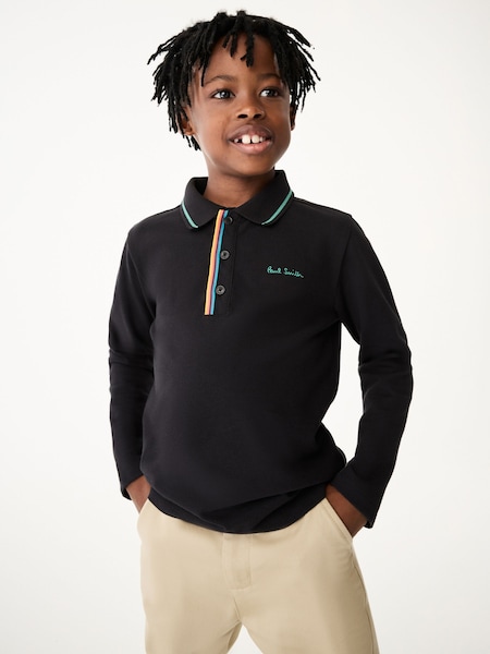 Boys Long Sleeve Signature Polo Shirt (N72799) | £48