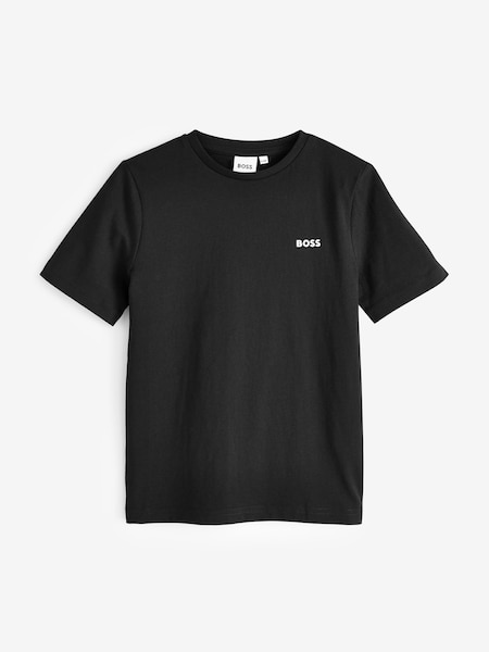 Black Logo Short Sleeved T-Shirt (Q78866) | £43 - £48