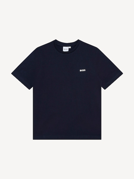 Navy Blue Logo Short Sleeved T-Shirt (Q78905) | £43 - £48