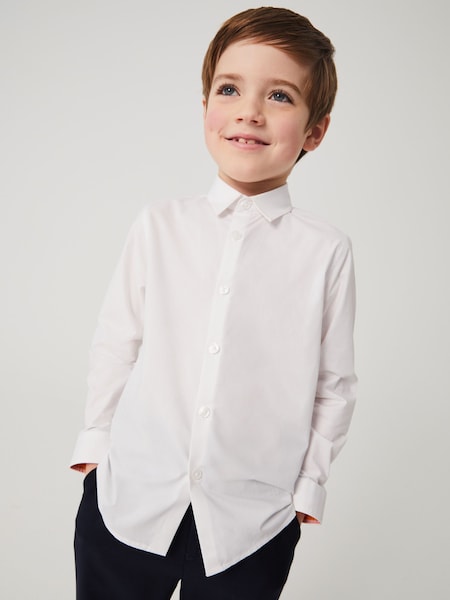Boys Formal 100% Cotton White Shirt (U95450) | £45