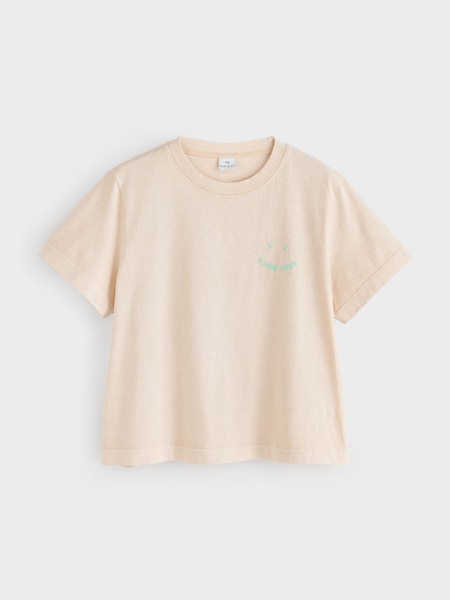 Brown Happy Graphic Logo T-Shirt (V06749) | £90