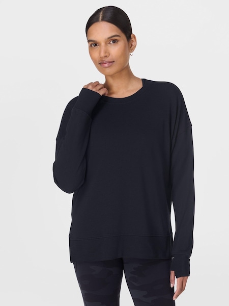 Black After Class Longline Sweatshirt (V14109) | £50