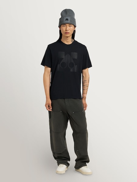 Black Finchley Short Sleeve Logo T-Shirt (V20239) | £100
