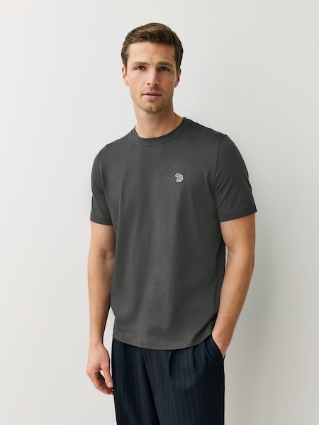 Grey Regular-Fit Logo T-Shirt (V22593) | £55