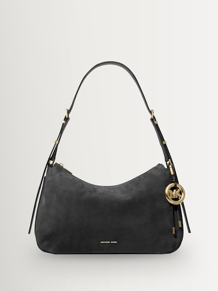 Black Nolita Medium Shoulder Bag (V35107) | £325