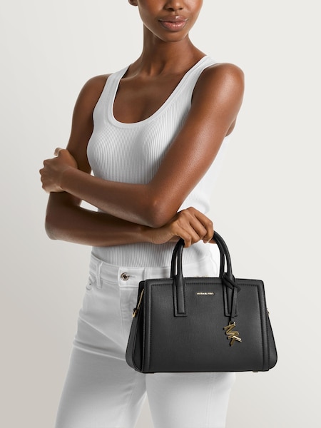 Black Laila Small Satchel (V35127) | £230