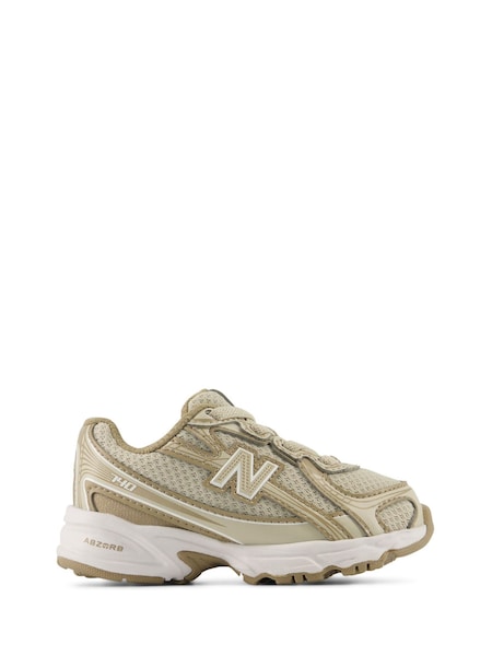 Taupe Brown - Infant 740 Bungee Lace Trainers