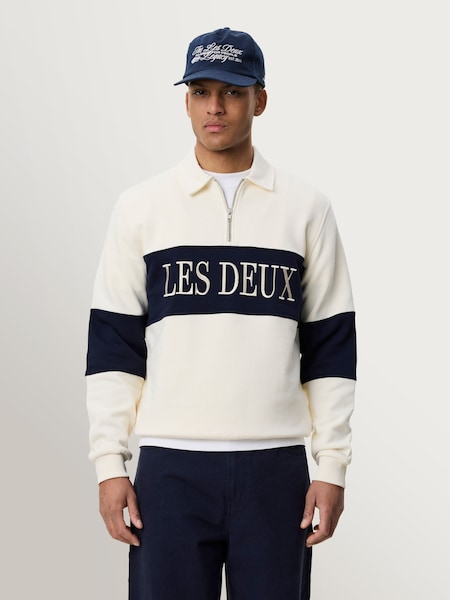 Natural - Regular Zip Rugby Sweatshirt