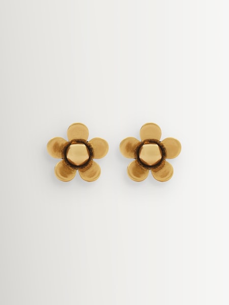 Gold Tone - Daisy Stud Earrings