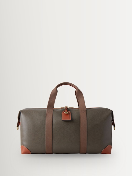 Mole-Cognac - Heritage Medium Clipper Scotchgrain Carryall Bag