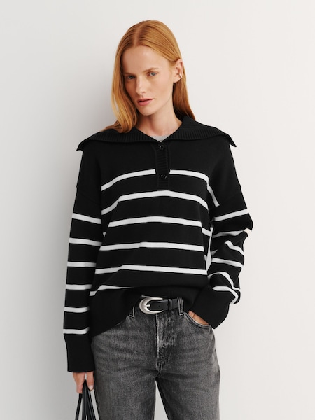 Black - The Easy Sailor Knit Jumper