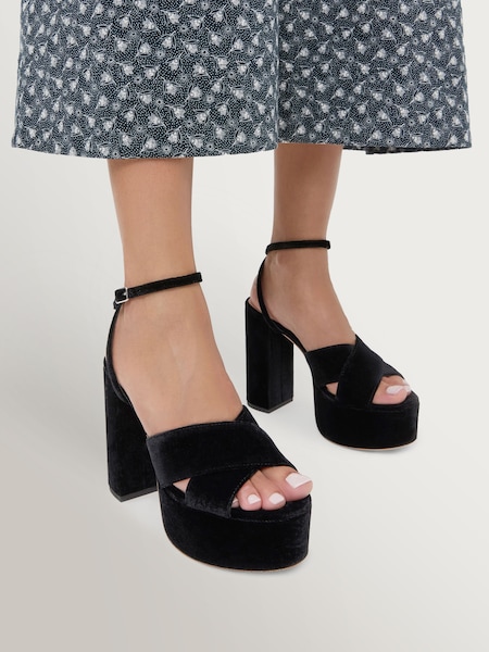 Black - Loretta Platform Sandals