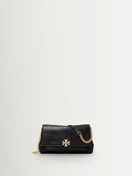 Black - Charlie Quilted Chain Wallet