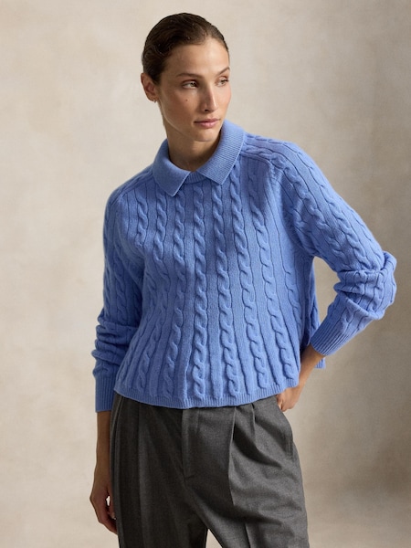 Blue - Cable Knit Kit Sweater