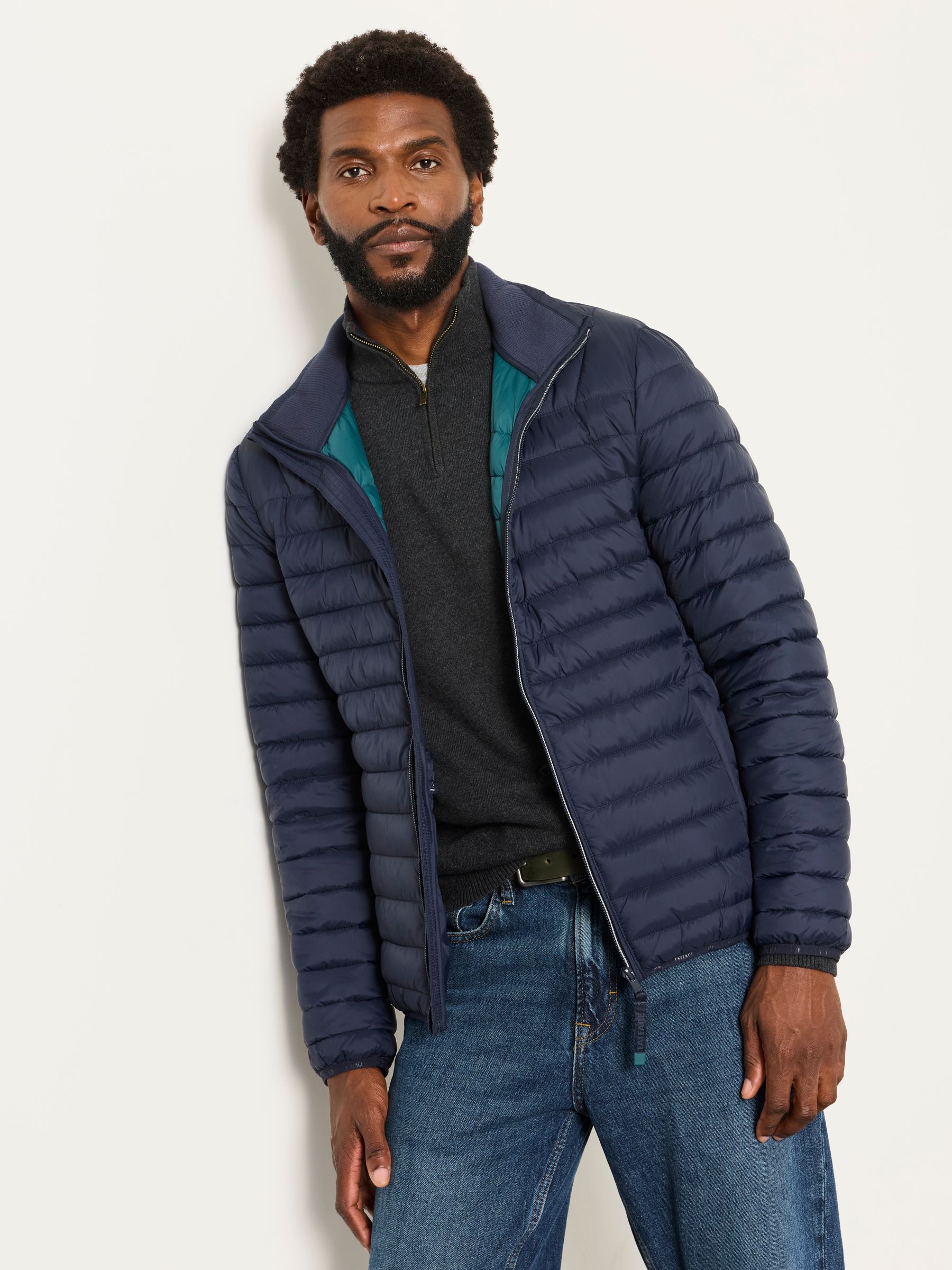 FatFace Dartmouth Navy Lightweight Quilted Jacket