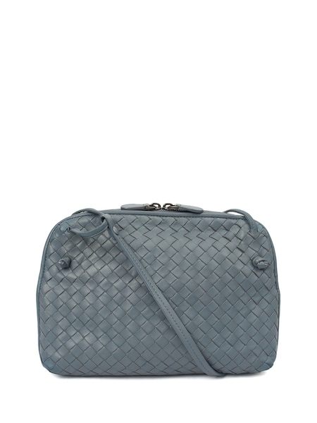 Bottega Blue Veneta Intrecciato Cross-Body Bag (W21208) | £1,095