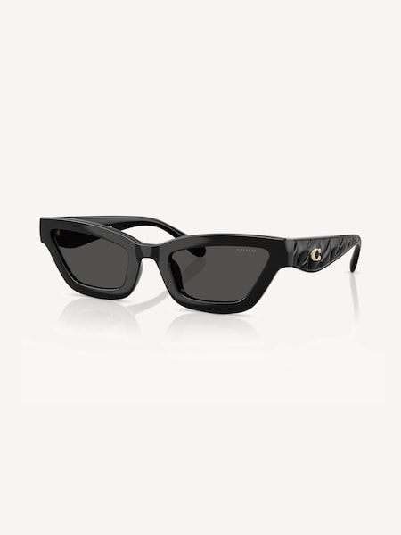 Black Rectangle Sunglasses (W22825) | £124