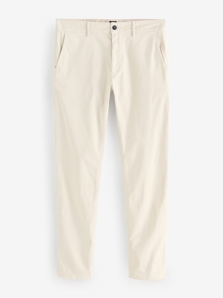 Cream Slim Fit Chino Trousers (W23089) | £119