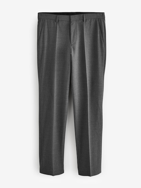 Grey Regular FIt Leon Suit Trousers (W23105) | £139