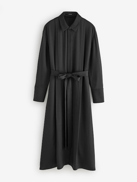 Black Orlan Light Crepe Dress (W23616) | £595
