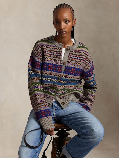 Grey Sweater Cardigan (W23680) | £385