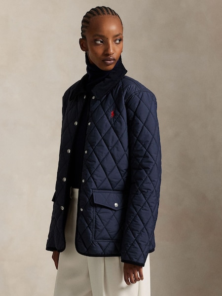 Blue Woven Coat (W23686) | £375