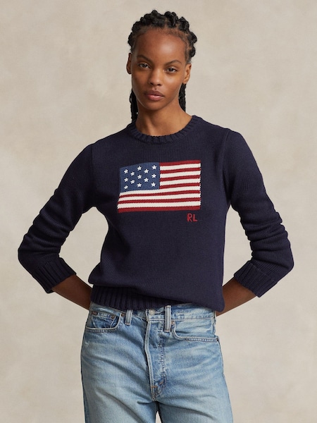 Blue Flag Long Sleeve Pull Over Jumper (W23706) | £375