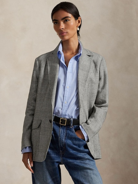 Grey Woven Blazer (W23718) | £645