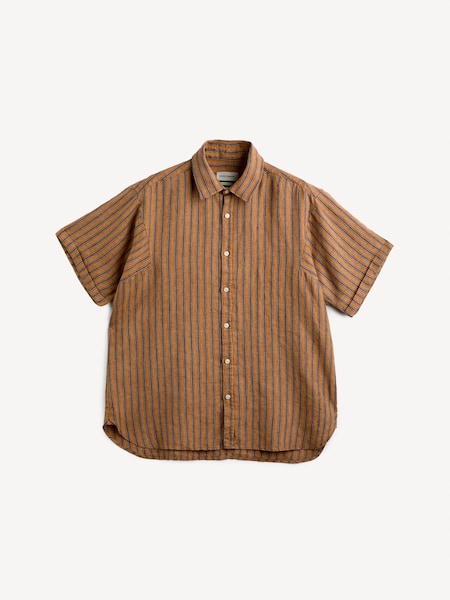 Orange Garrison Short Sleeve Chapman Shirt (W25770) | £160