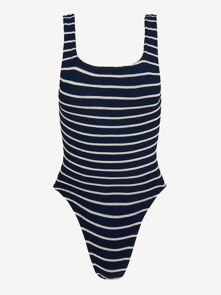 Blue Pamela Stripe Crinkle Swimsuit (W26487) | £175