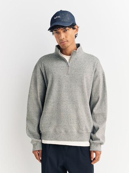 Brown David Half Zip Sweatshirt (W26992) | £160