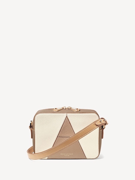 Brown Camera A Bag Soft Taupe & Ivory Pebble (W27342) | £325