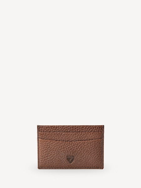 Brown Slim Credit Card Case Black Grain leather Wallet (W27348) | £70