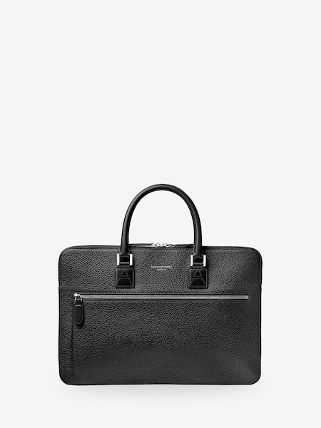 Black Connaught Folio Pebble leather Bag (W27350) | £495