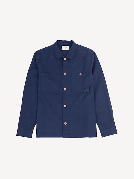 Blue Anniversary Patch Overshirt (W30392) | £165