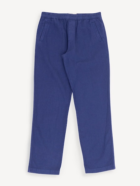 Blue Relaxed Drawcord Trousers (W30402) | £150