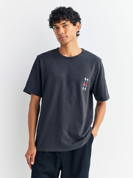 Black People Embroidery T-Shirt (W30404) | £75