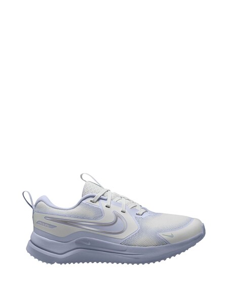 White Grey Silver Youth Cosmic Running Trainers (W30468) | £38