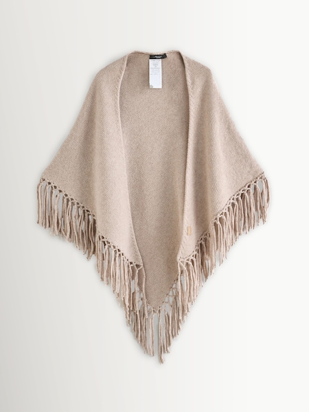 Cream Tornado Knitted-Jersey Scarf (W35386) | £169