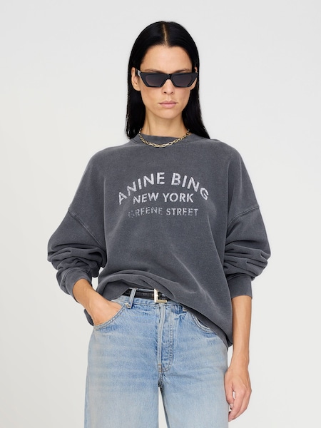 Black Washed Miles Sweatshirt (W43821) | £185