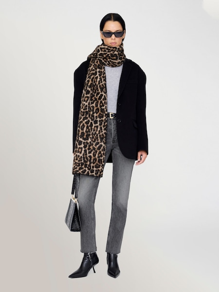 Brown Leopard Hannah Scarf (W43829) | £235