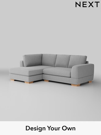 Clayton in Tweedy Blend Easy Clean Light Silver Grey