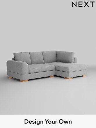 Clayton in Tweedy Blend Easy Clean Light Silver Grey