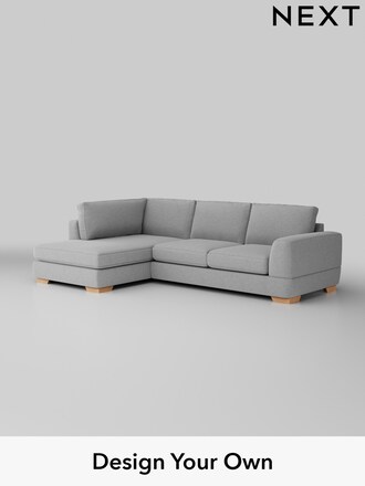Clayton in Tweedy Blend Easy Clean Light Silver Grey